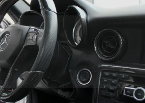 Mercedes Benz SLK Speedometer Frame - Carbon Fiber - R172